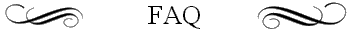 FAQ